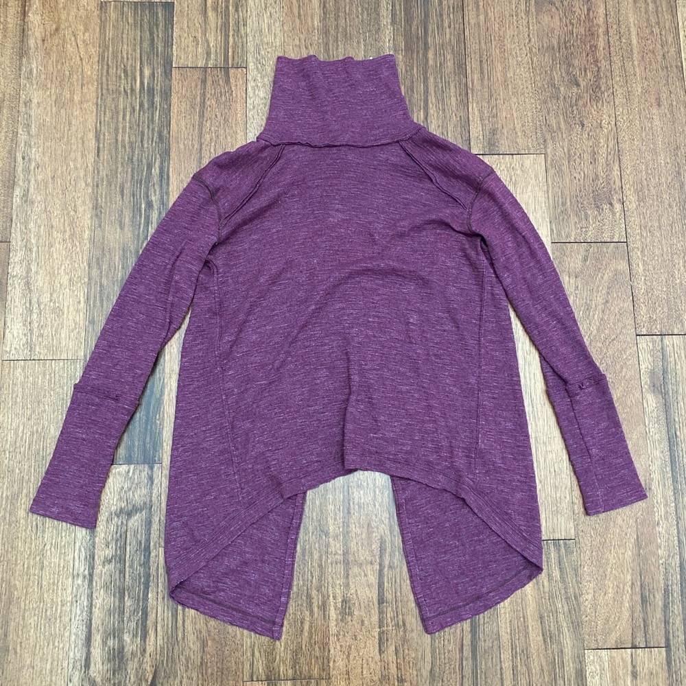We the free people cowl neck top burgundy Small